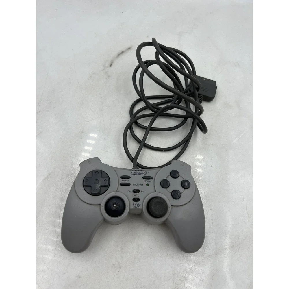 InterAct Barracuda 2 Gray Wired Controller PS1 PlayStation SV-1133